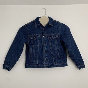 Vintage Hudson Blues Womens L Jean Jacket Buffalo Check Flannel Lined USA Made